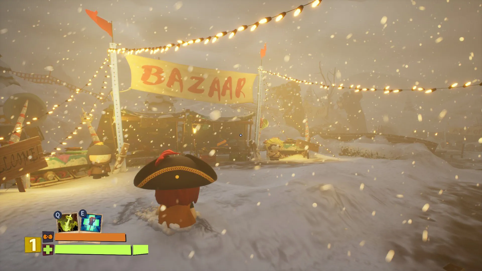 Các nhân vật trong game South Park: Snow Day! đang chiến đấu