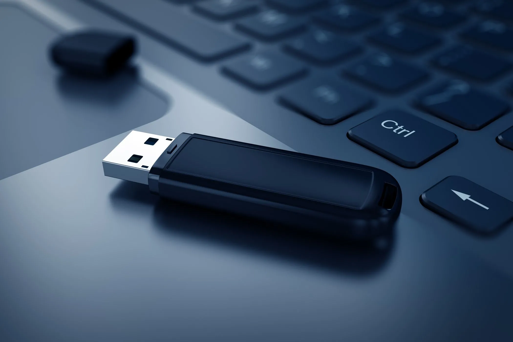 Các tệp tin được hiển thị trên một ổ đĩa USB flash