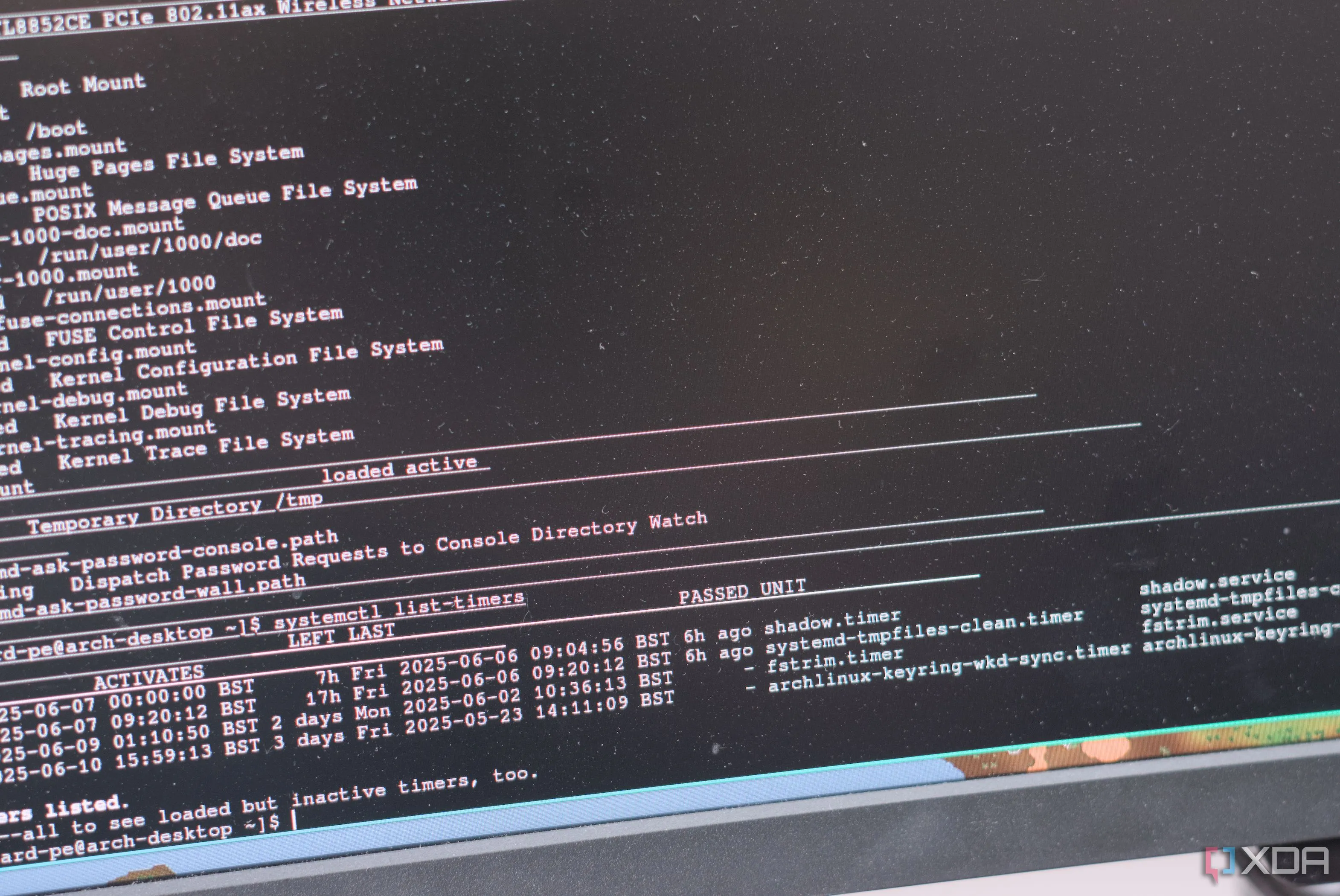 Các timer được cấu hình trong systemd