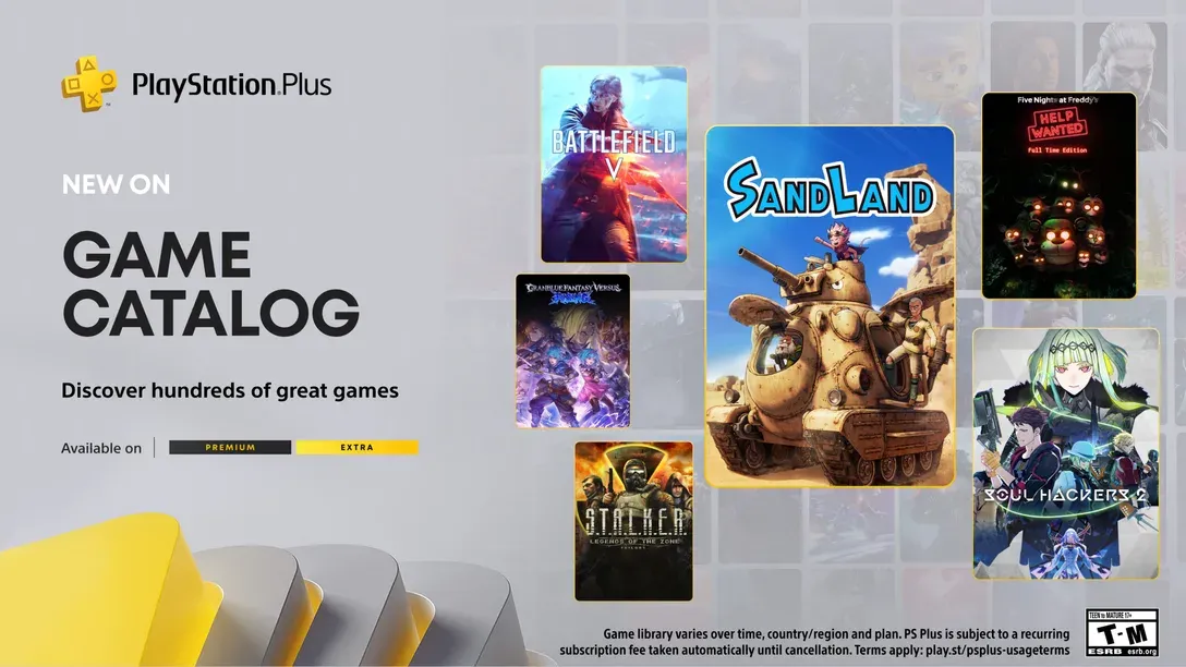 Các tựa game nổi bật Sand Land, Five Nights at Freddy's: Help Wanted và Battlefield V trên PlayStation Plus tháng 5