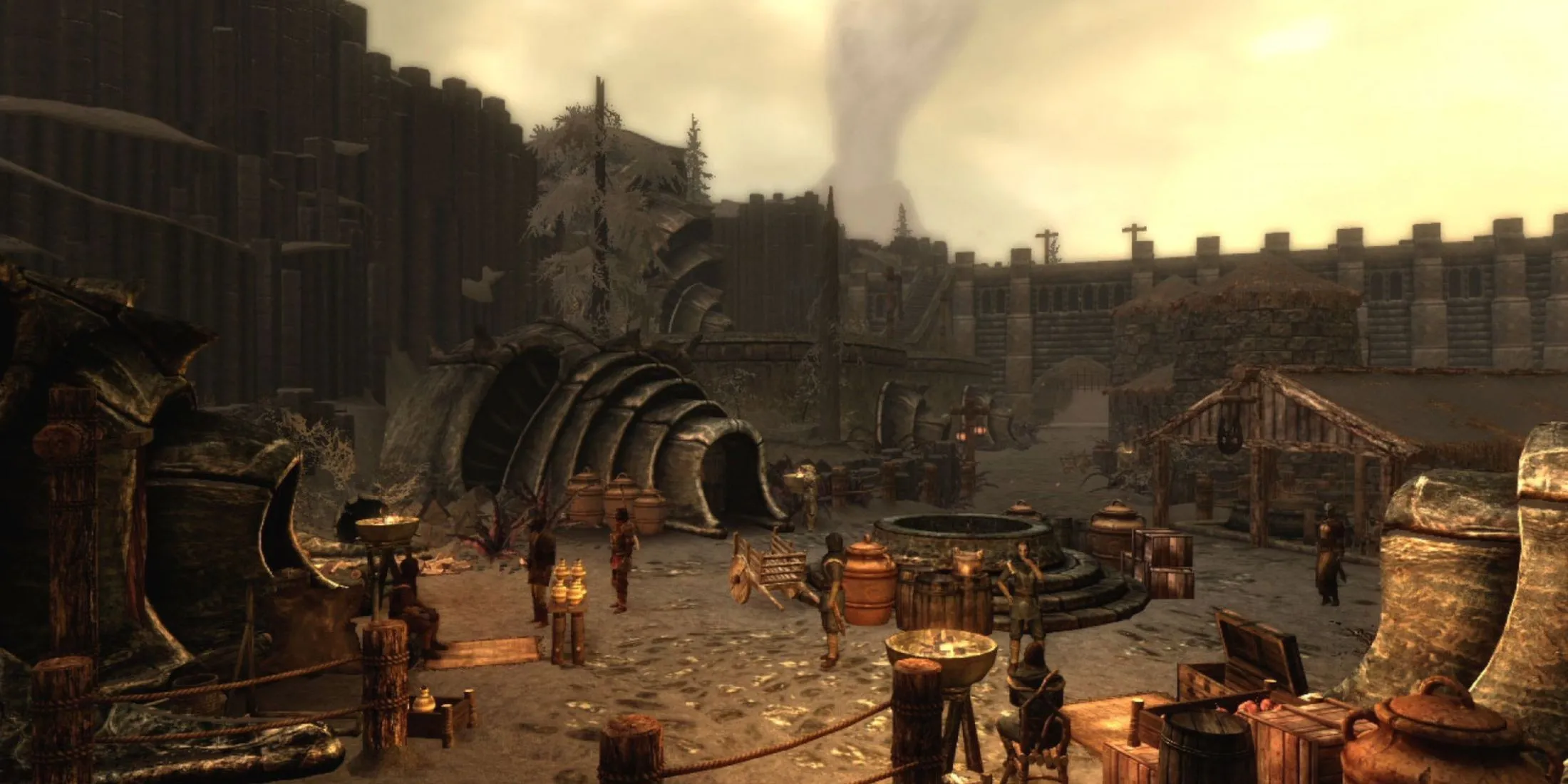 Cảnh chiến đấu cận chiến của Dragonborn trong The Elder Scrolls V: Skyrim