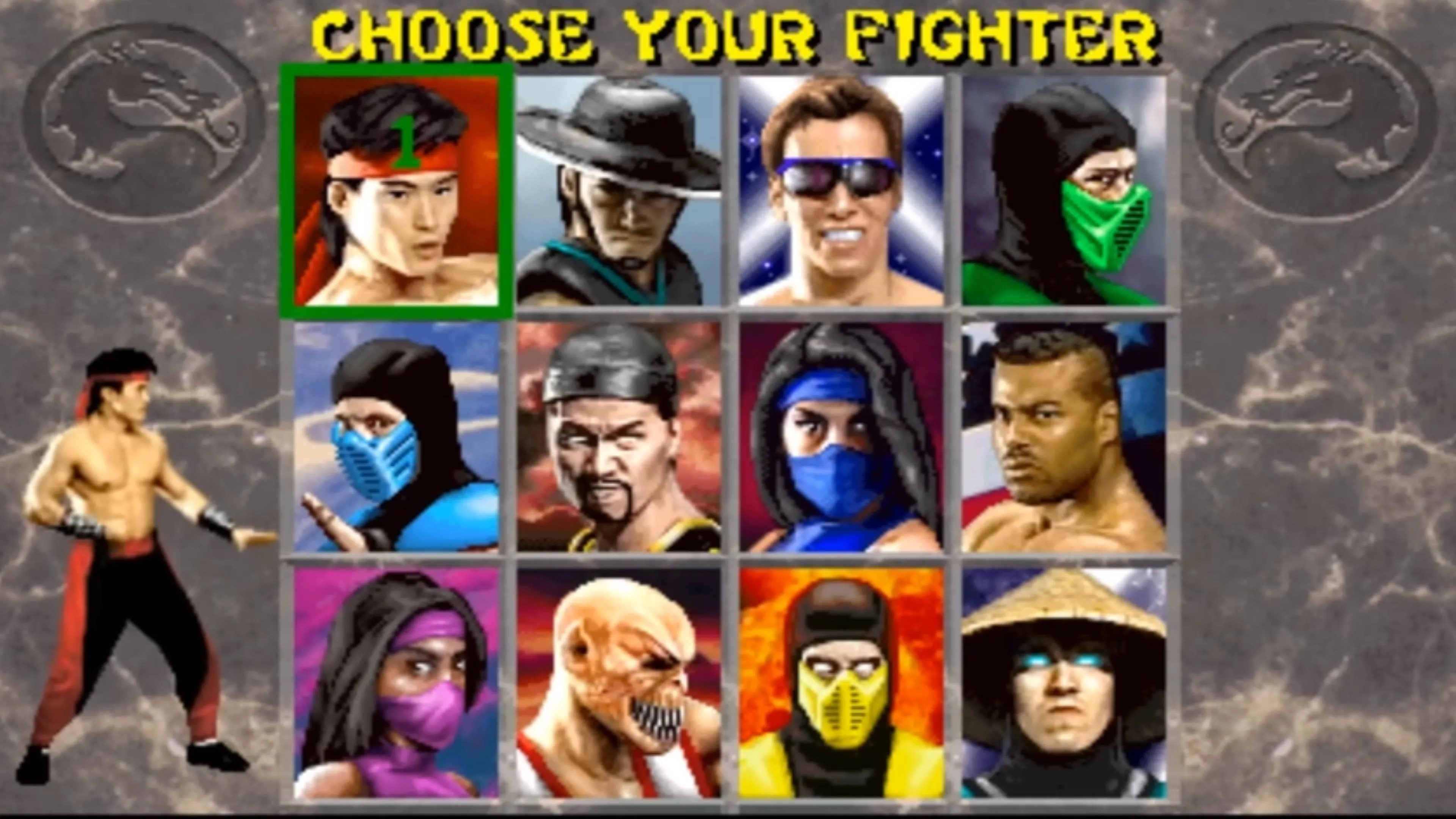 Cảnh chiến đấu giữa Sub-Zero và một đối thủ trong Mortal Kombat 2