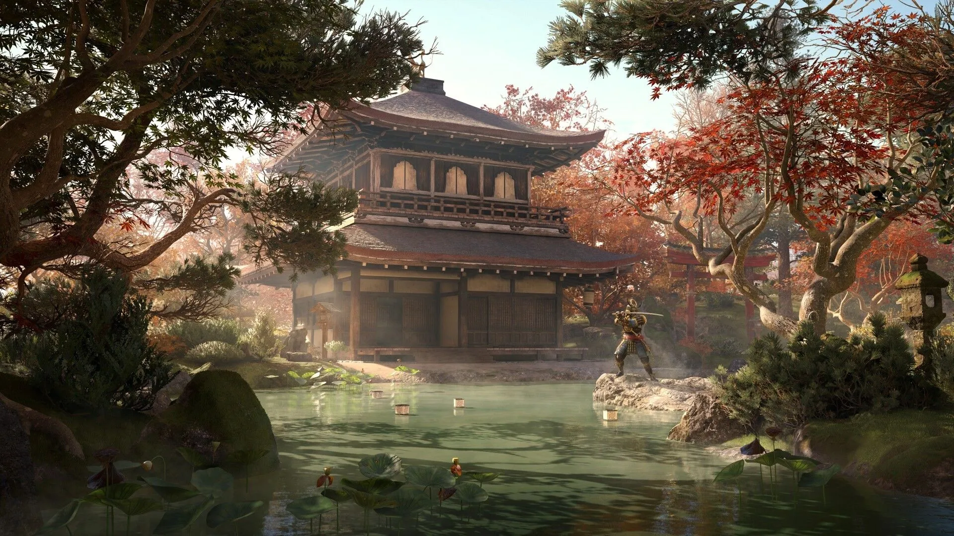 Cảnh chiến đấu kịch tính của Naoe hoặc Yasuke, hai nhân vật chính trong Assassin's Creed Shadows