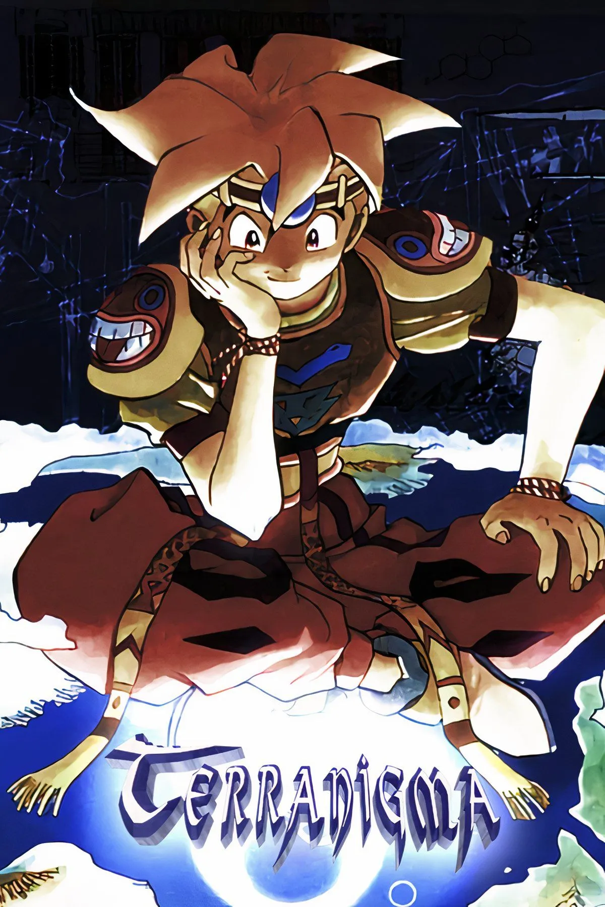 Cảnh chiến đấu trong game nhập vai hành động Terranigma trên SNES