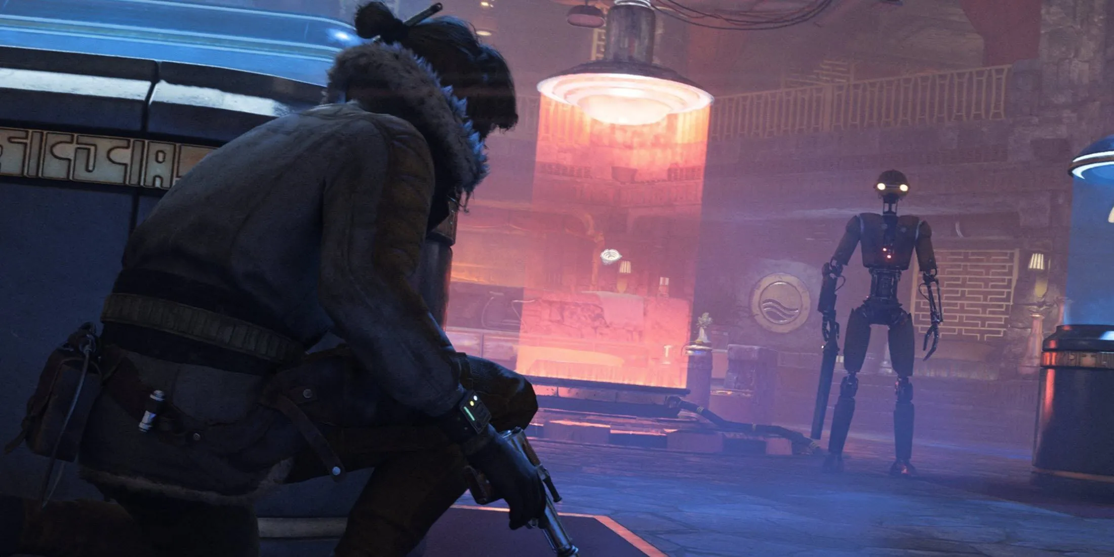 Cảnh chiến đấu và ẩn nấp trong game Star Wars Outlaws