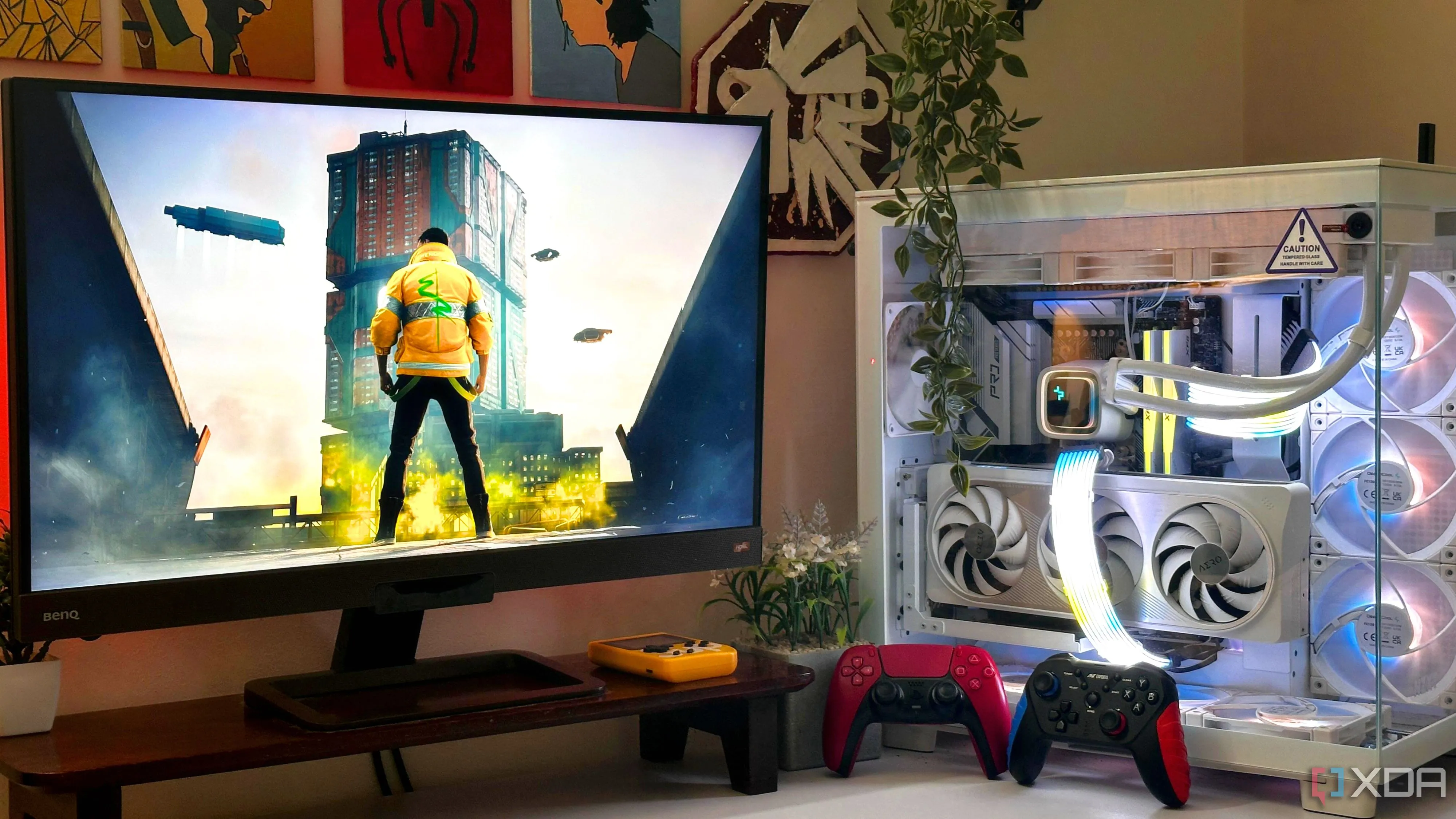 Cảnh chơi game Cyberpunk 2077 trên PC, minh họa các tựa game thế giới mở thường đòi hỏi CPU mạnh để duy trì FPS ổn định và mượt mà.