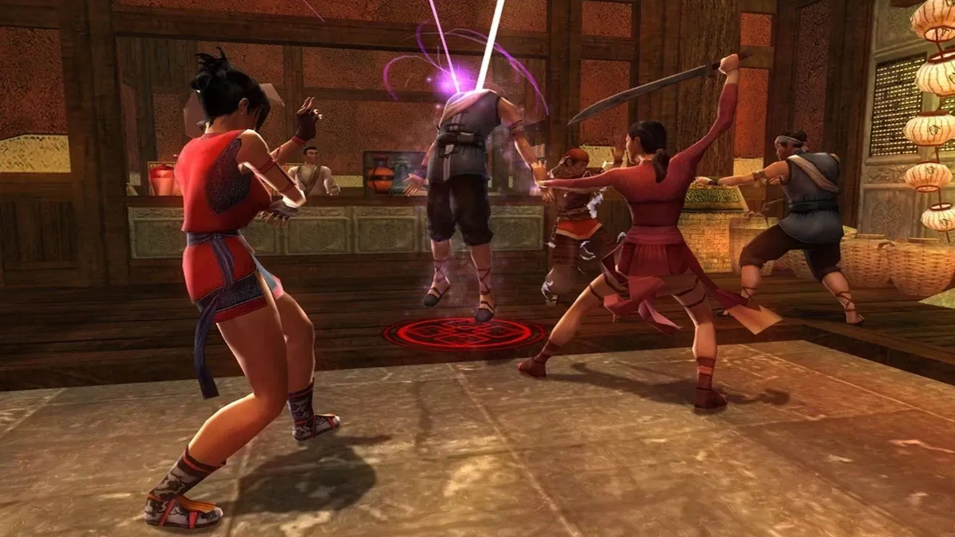 Cảnh gameplay độc đáo từ game nhập vai hành động võ thuật Jade Empire