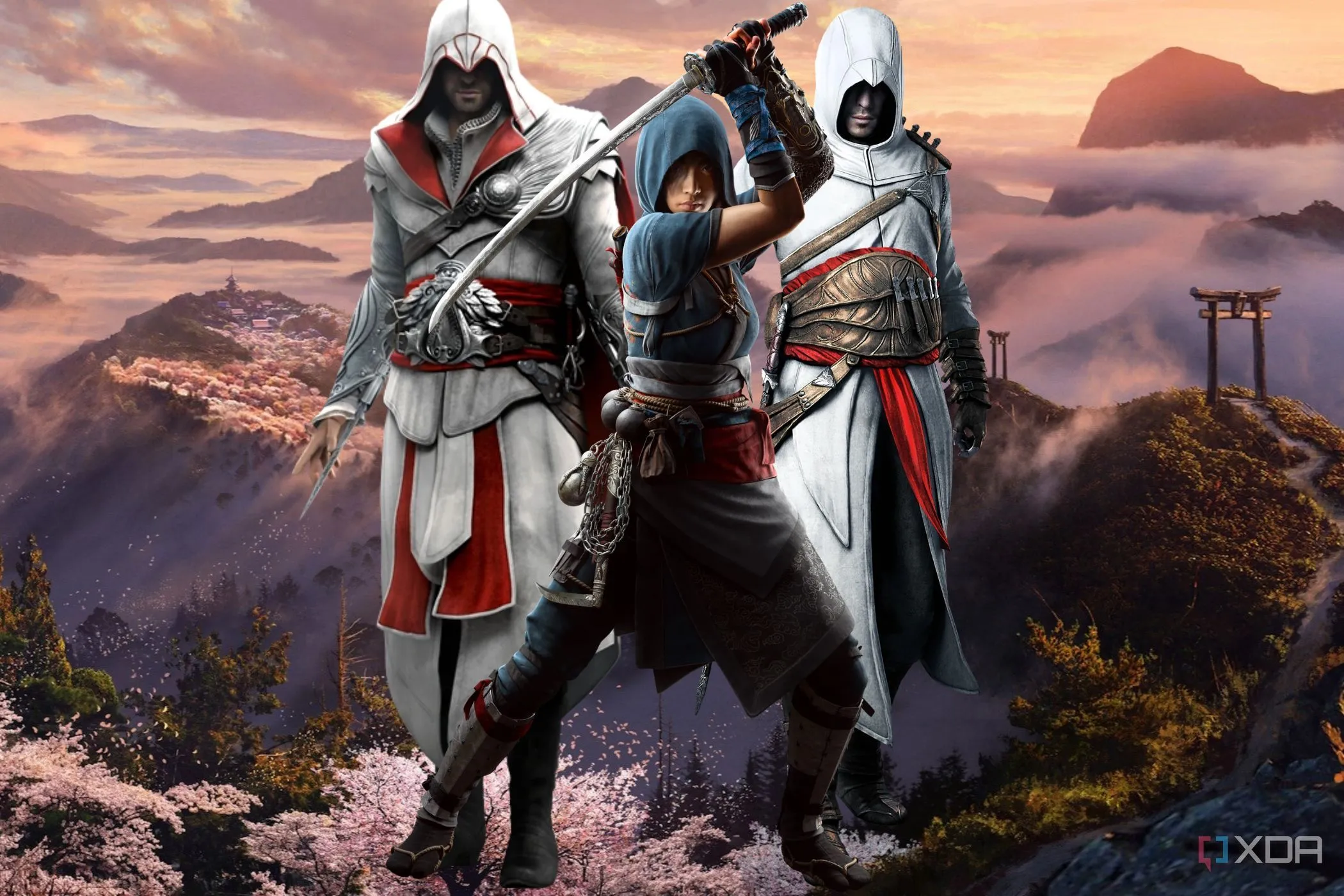 Cảnh Naoe thực hiện pha ám sát lén lút trong Assassin's Creed Shadows, nổi bật tính năng ám sát tức thì được người chơi đánh giá cao.