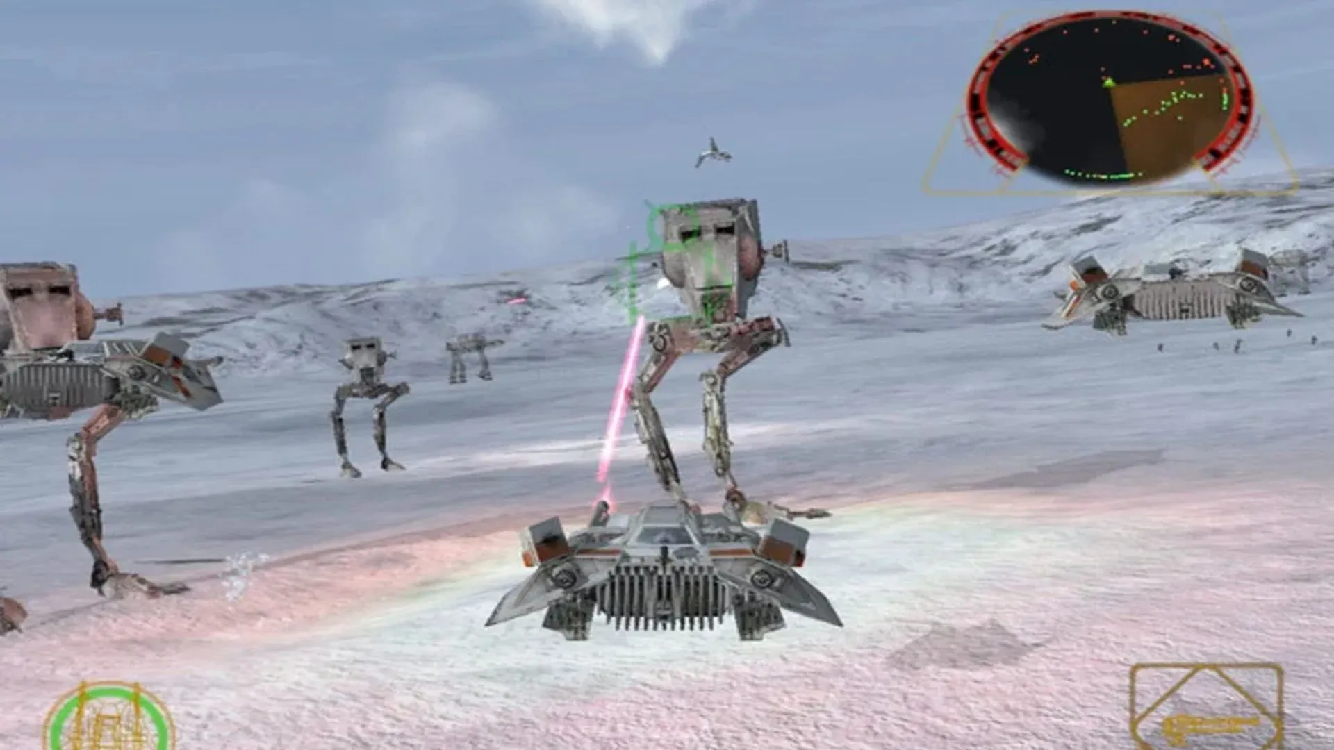Cảnh phi thuyền X-Wing chiến đấu trong không gian từ Star Wars Rogue Squadron II: Rogue Leader