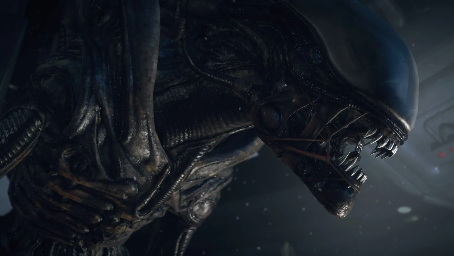 Cảnh trong game Alien: Isolation, một ví dụ điển hình về game kinh dị sinh tồn được cải tiến với mod VR