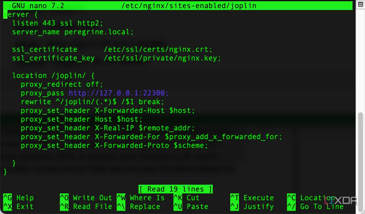 Cấu hình Nginx cho Joplin Server tự host trên máy chủ riêng