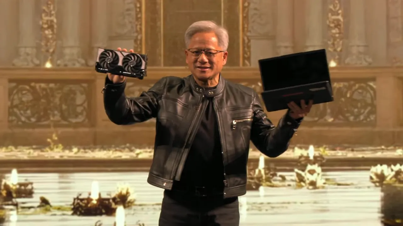CEO Nvidia Jensen Huang phát biểu tại buổi thuyết trình chính Computex 2025