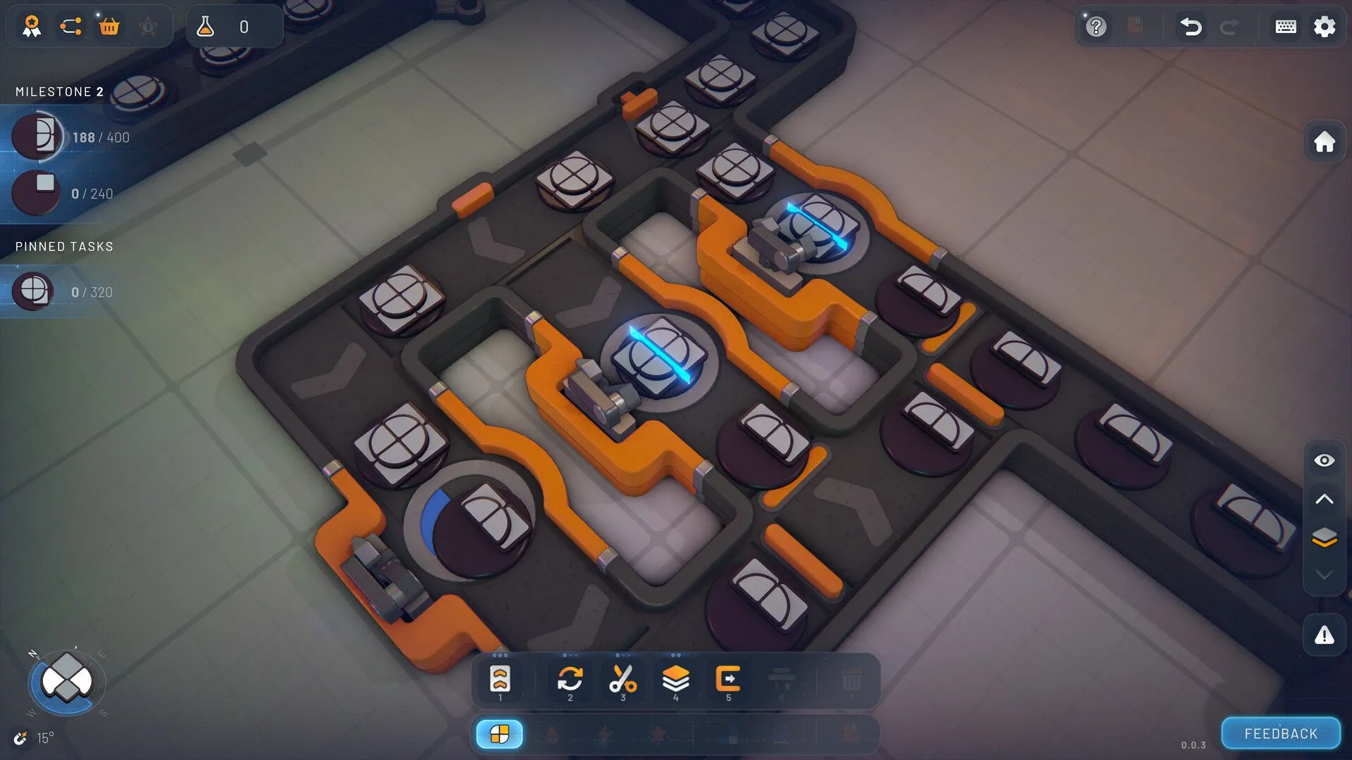 Chi tiết các module cắt và tô màu hình dạng trong game Shapez 2