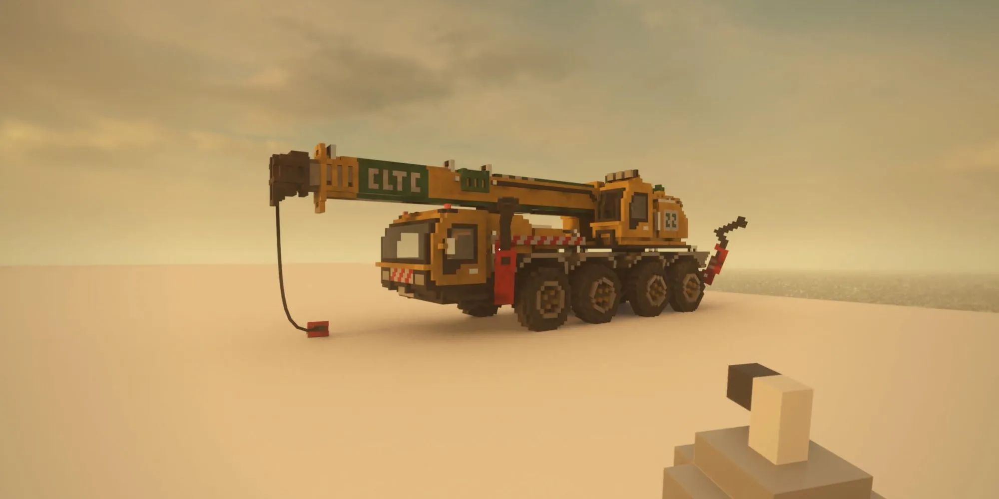 Chiếc xe tải tiện ích bị phá hủy trong game indie Teardown nổi tiếng