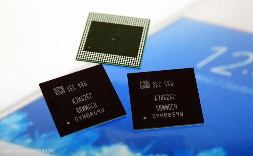 Chip nhớ LPDDR4 của Samsung đại diện cho sự phát triển của công nghệ bộ nhớ di động