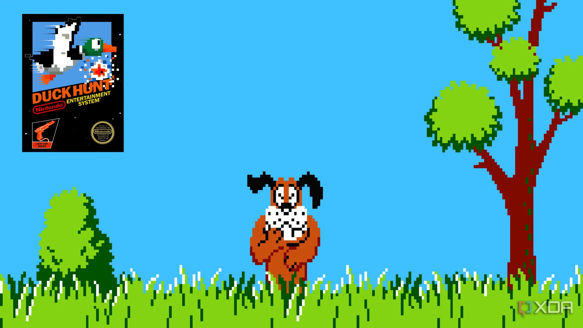 Chú chó chế giễu trong game Duck Hunt trên NES