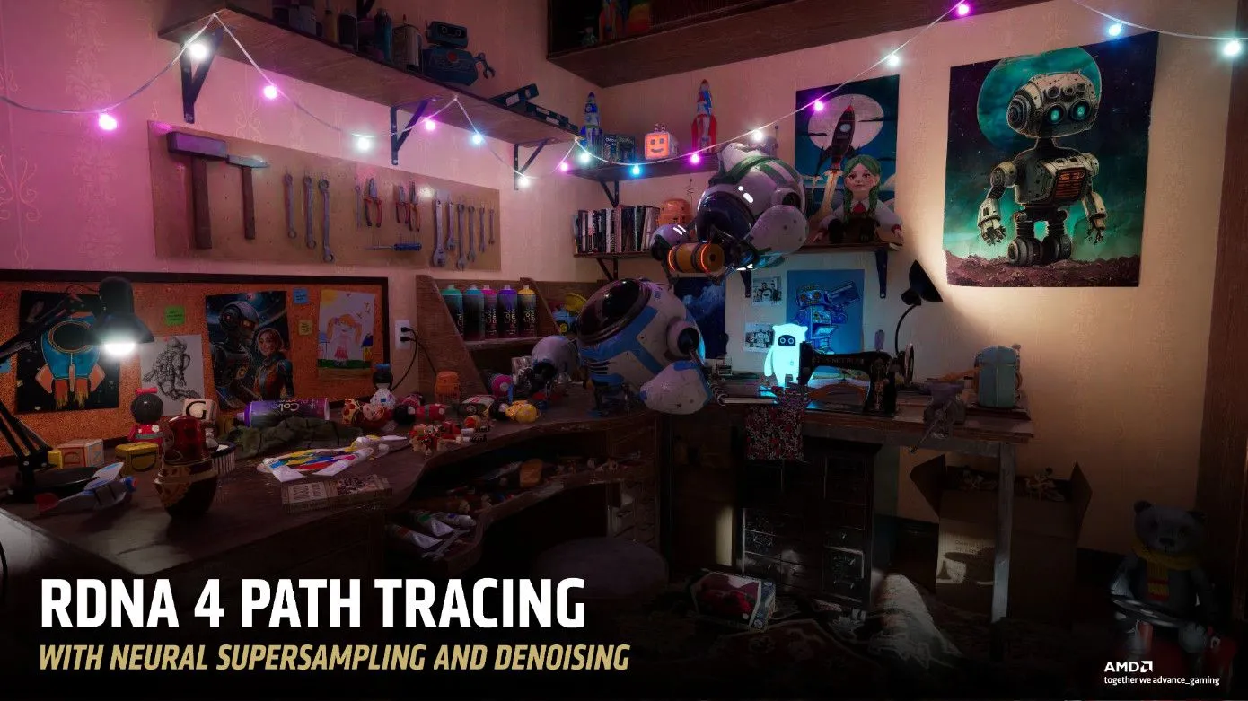 Công nghệ dò tia (Ray Tracing) và Path Tracing được cải thiện trên kiến trúc AMD RDNA 4