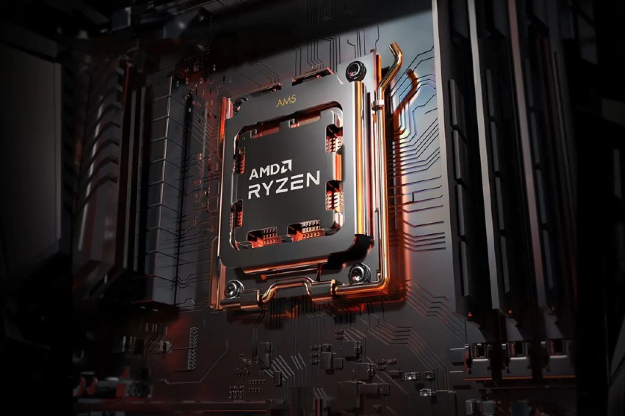 CPU AMD Ryzen 7000 trên bo mạch chủ AM5 thể hiện sự phát triển kiến trúc bộ vi xử lý