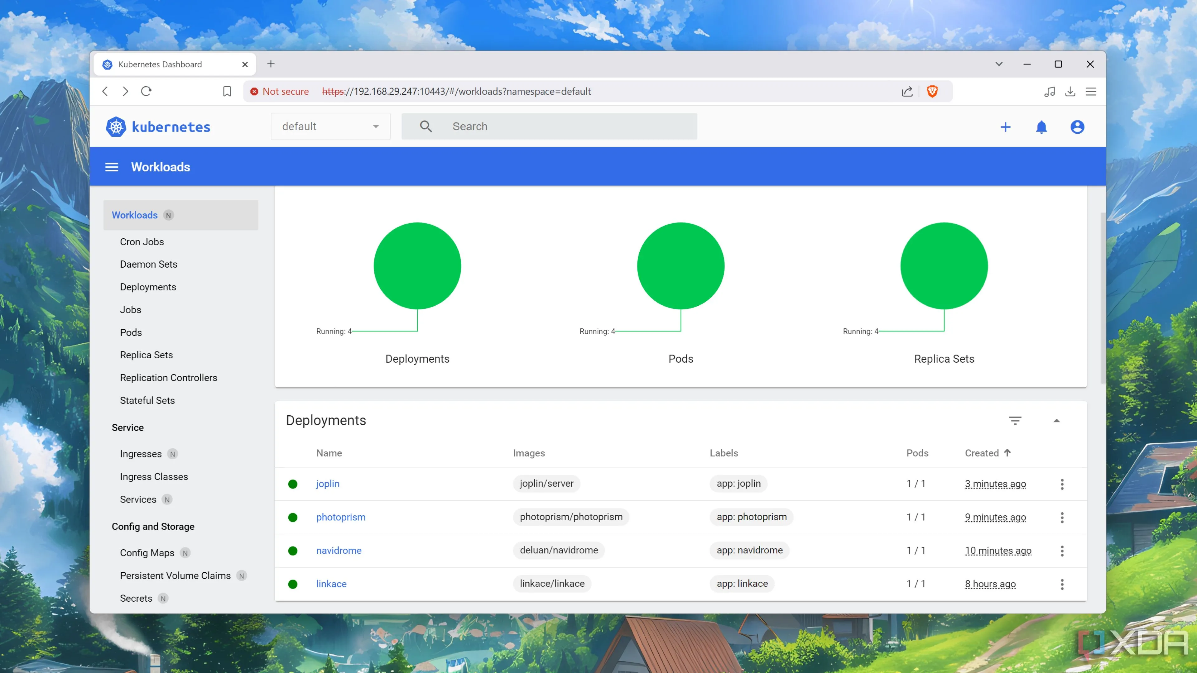 Cụm Kubernetes đang chạy trên Raspberry Pi, thể hiện khả năng tích hợp mạnh mẽ