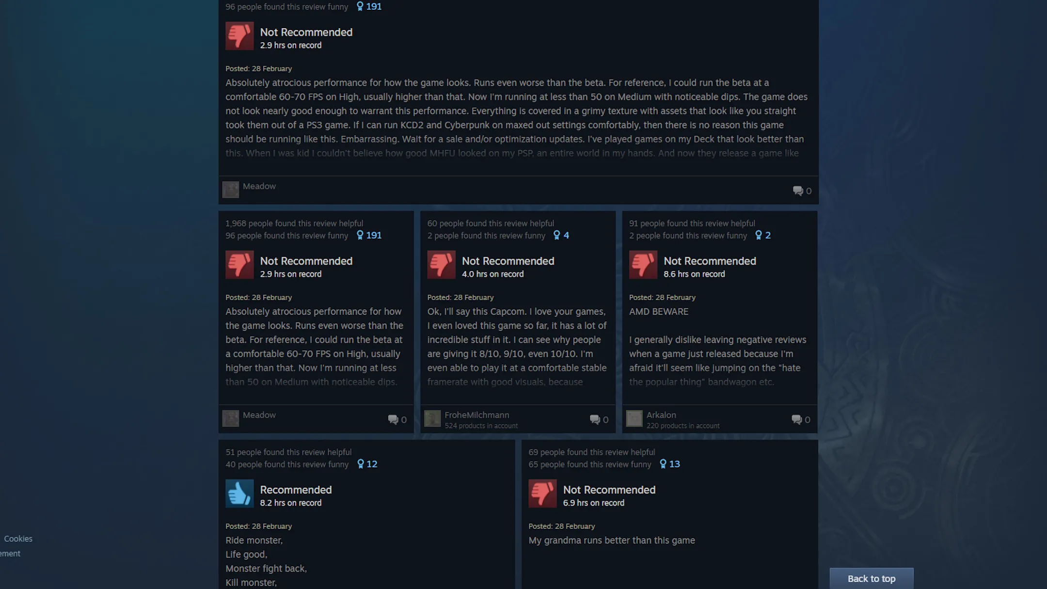 Đánh giá "Mixed" của Monster Hunter Wilds trên Steam thể hiện sự thất vọng về hiệu suất game