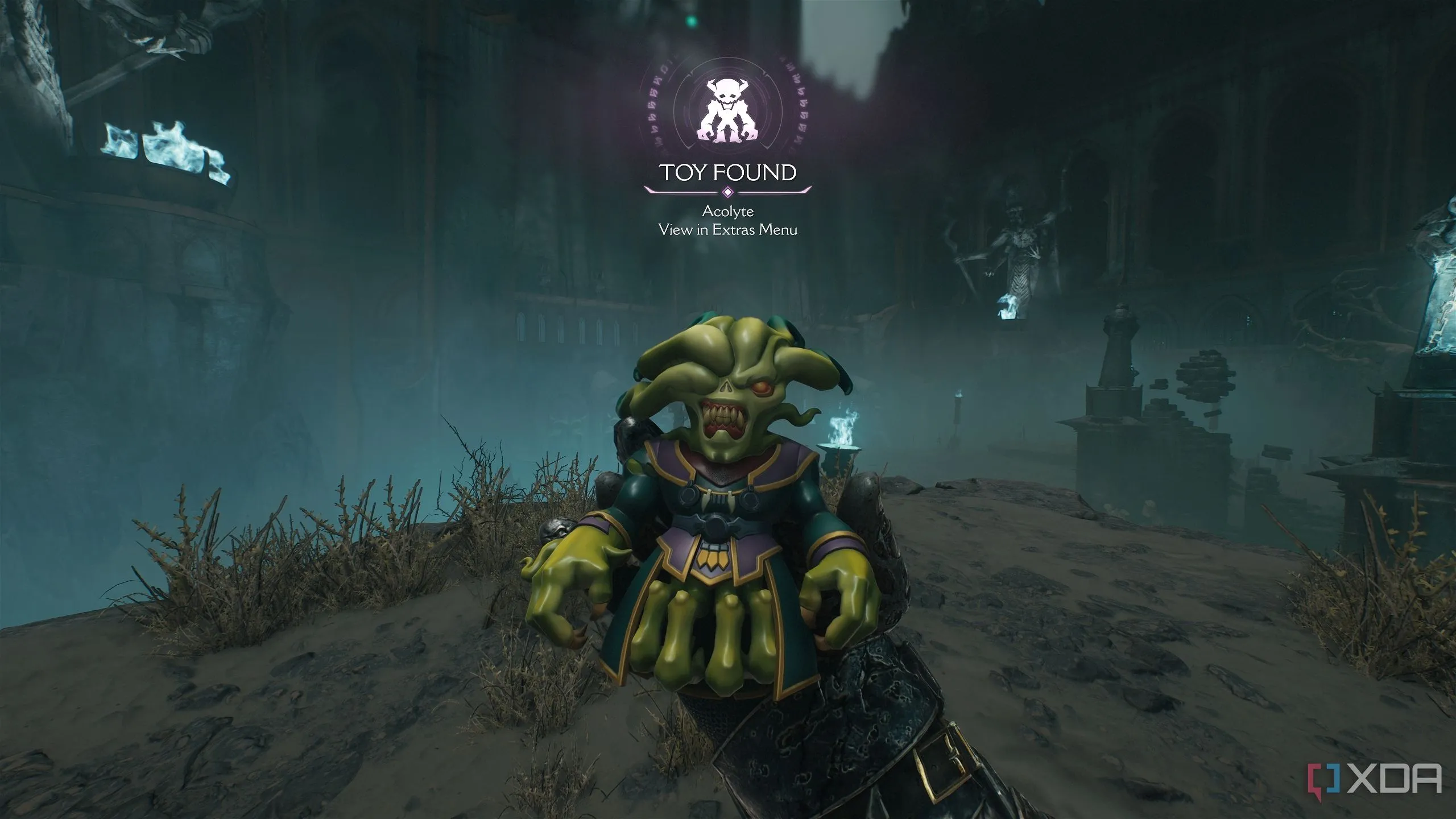 Đồ chơi Acolyte sưu tầm được trong Chương 19 Doom The Dark Ages, trong Khu vực Bí mật 5