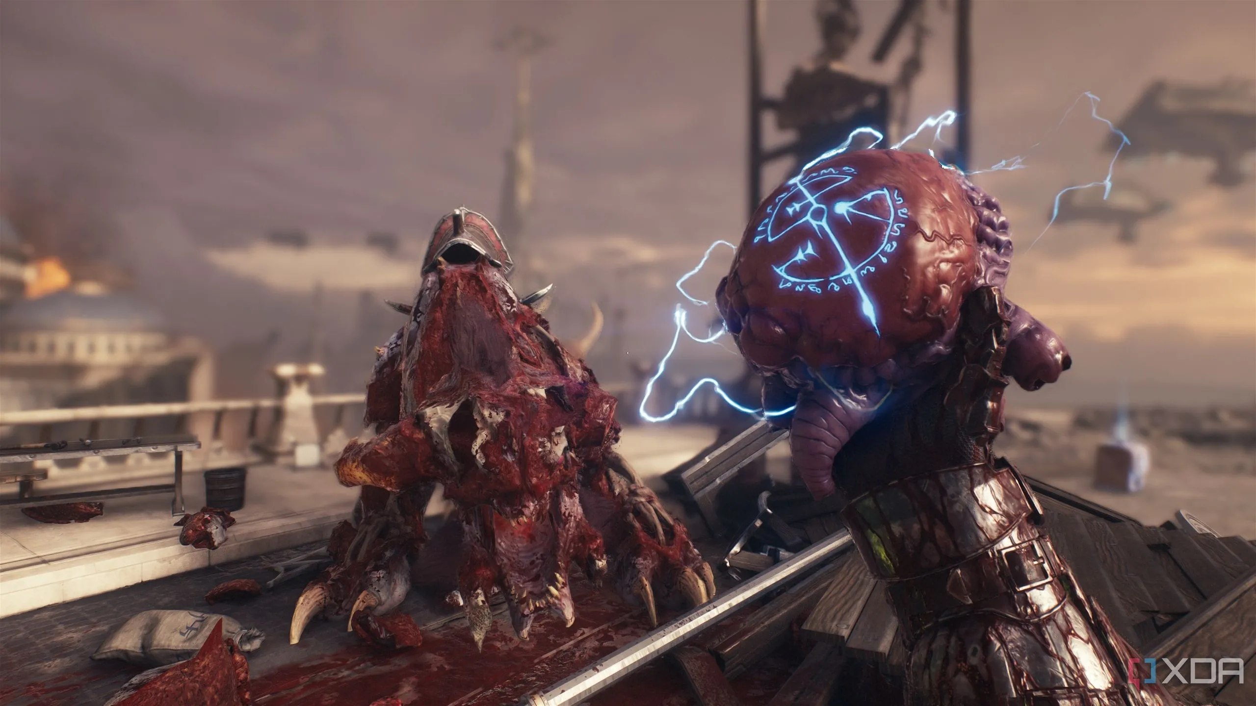 Doom Slayer nhận nâng cấp máu sau khi đánh bại Pinky Rider