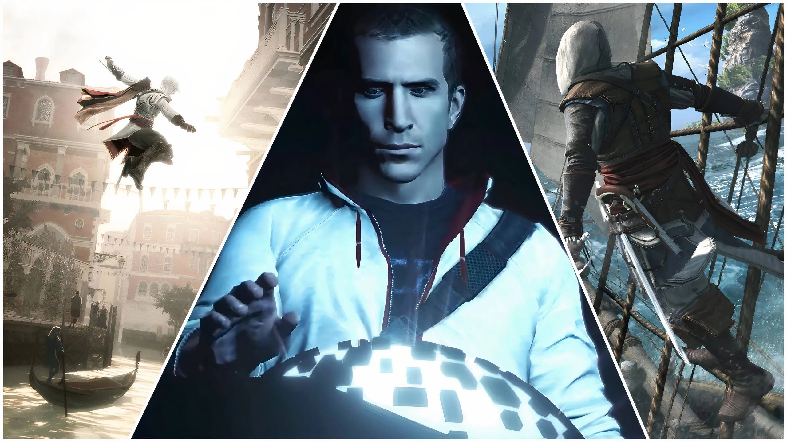 Ezio Auditore, Desmond Miles và Edward Kenway - các nhân vật biểu tượng của dòng game Assassin's Creed qua nhiều thời đại