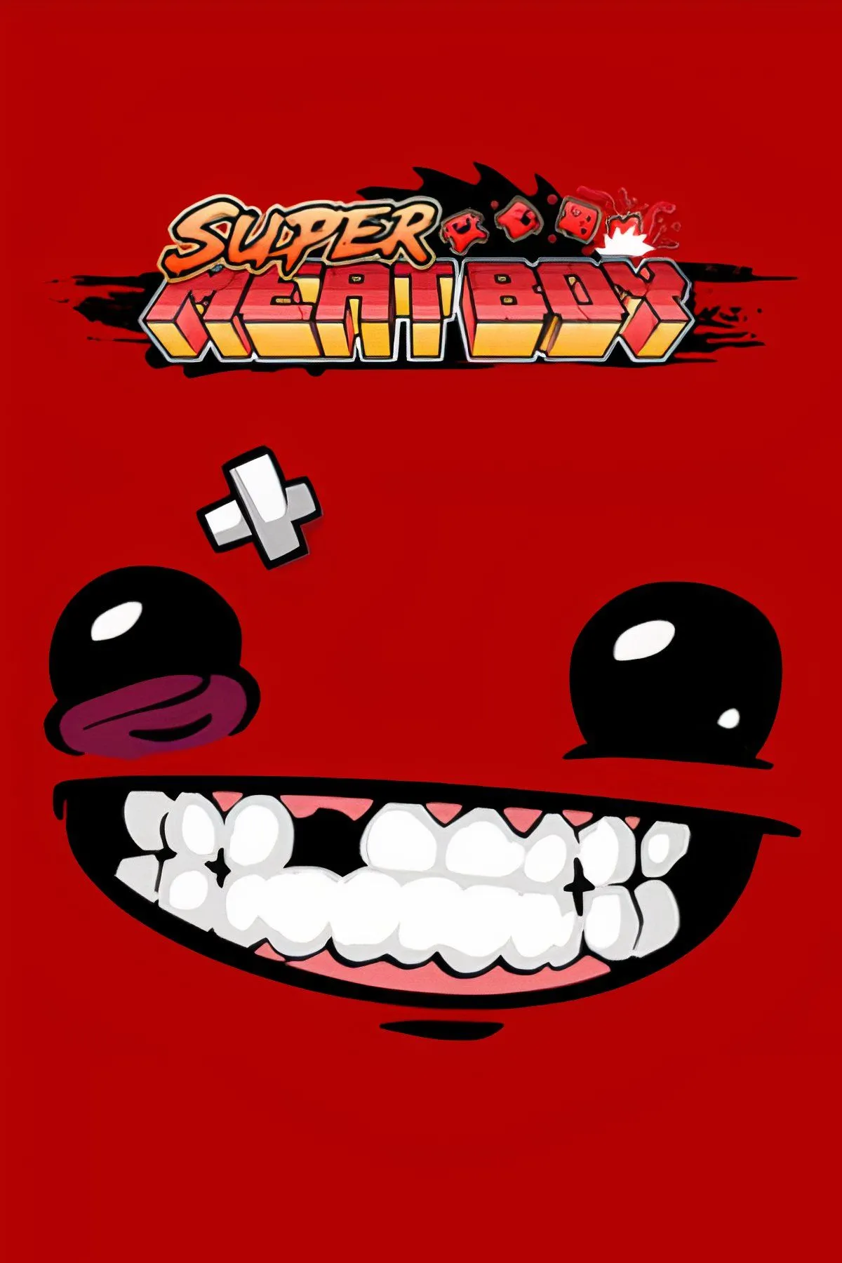 Gameplay Super Meat Boy với các chướng ngại vật cưa máy và gai nhọn đặc trưng của game platformer độ khó cao
