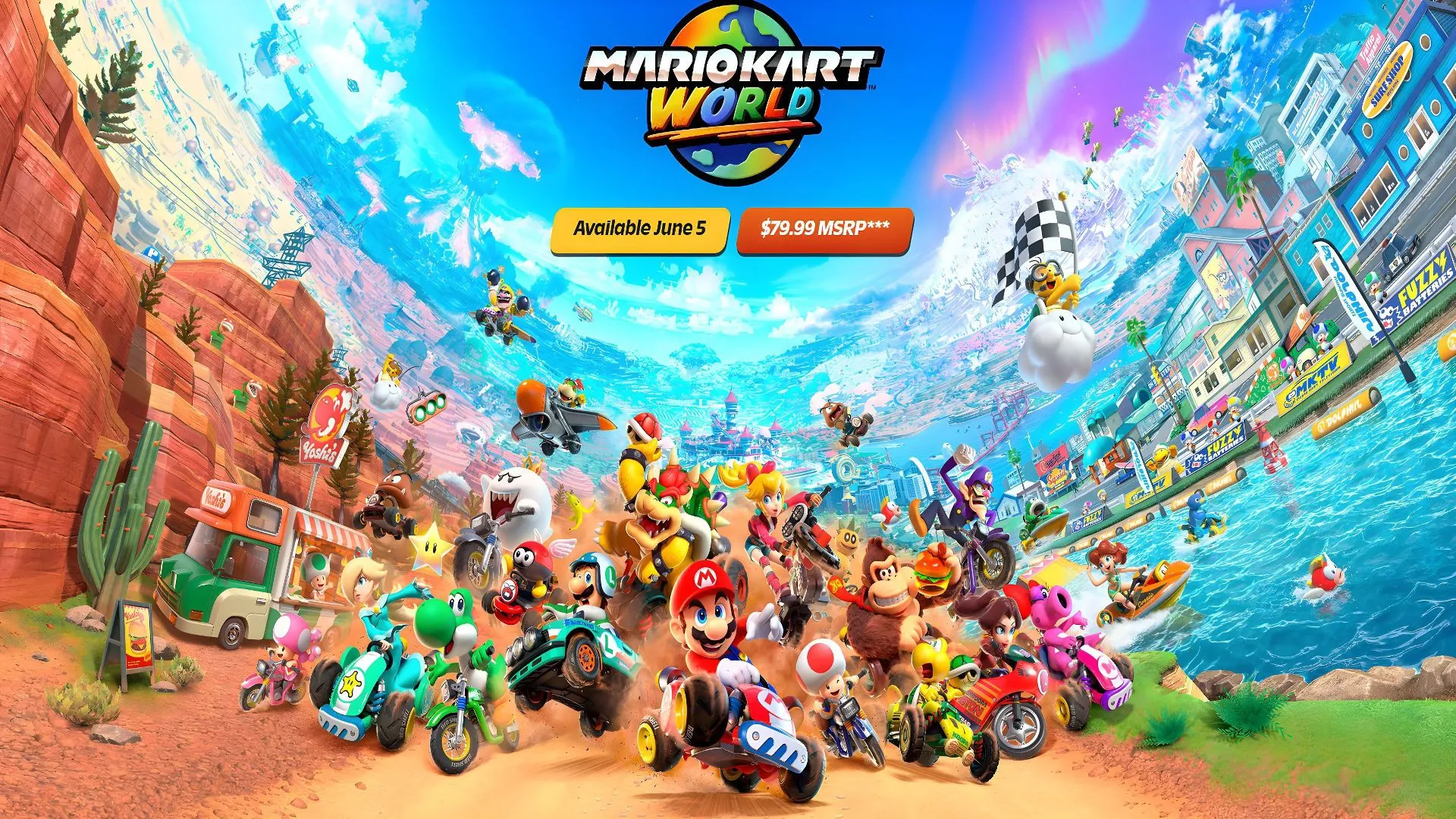 Giá 80 USD của game Mario Kart World trên Nintendo Switch 2