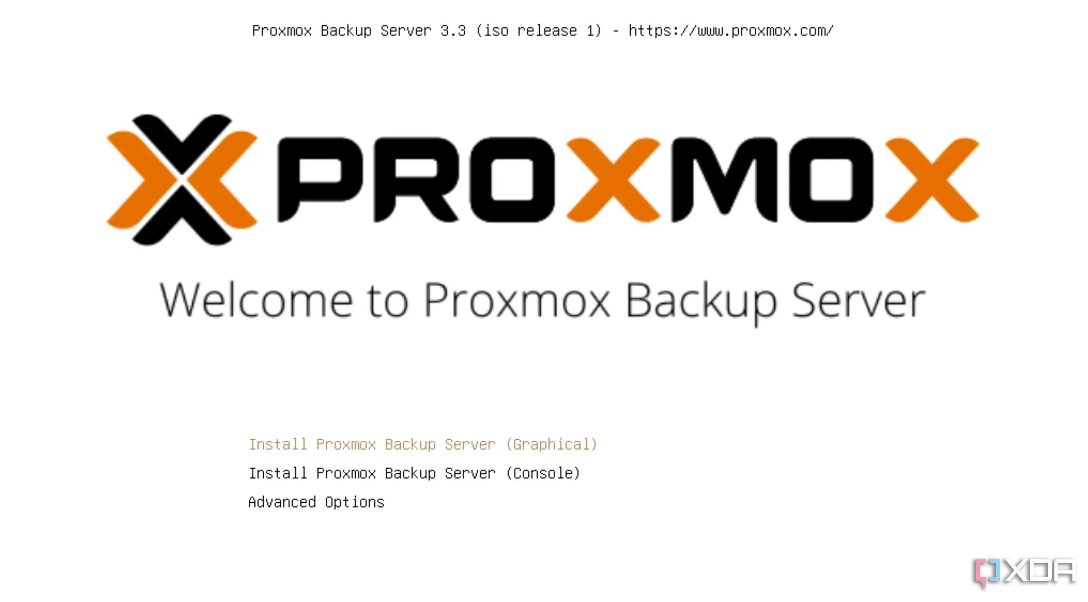 Giao diện cài đặt máy chủ sao lưu Proxmox (PBS) cho môi trường ảo hóa