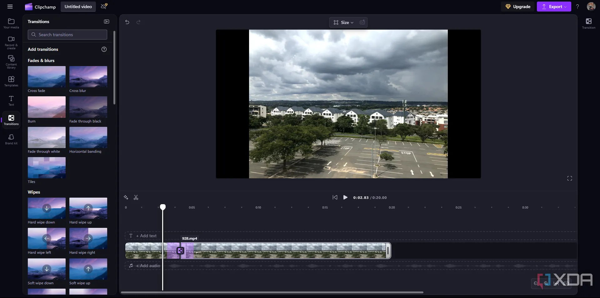 Giao diện chỉnh sửa video thân thiện và mạnh mẽ của Clipchamp trên trình duyệt