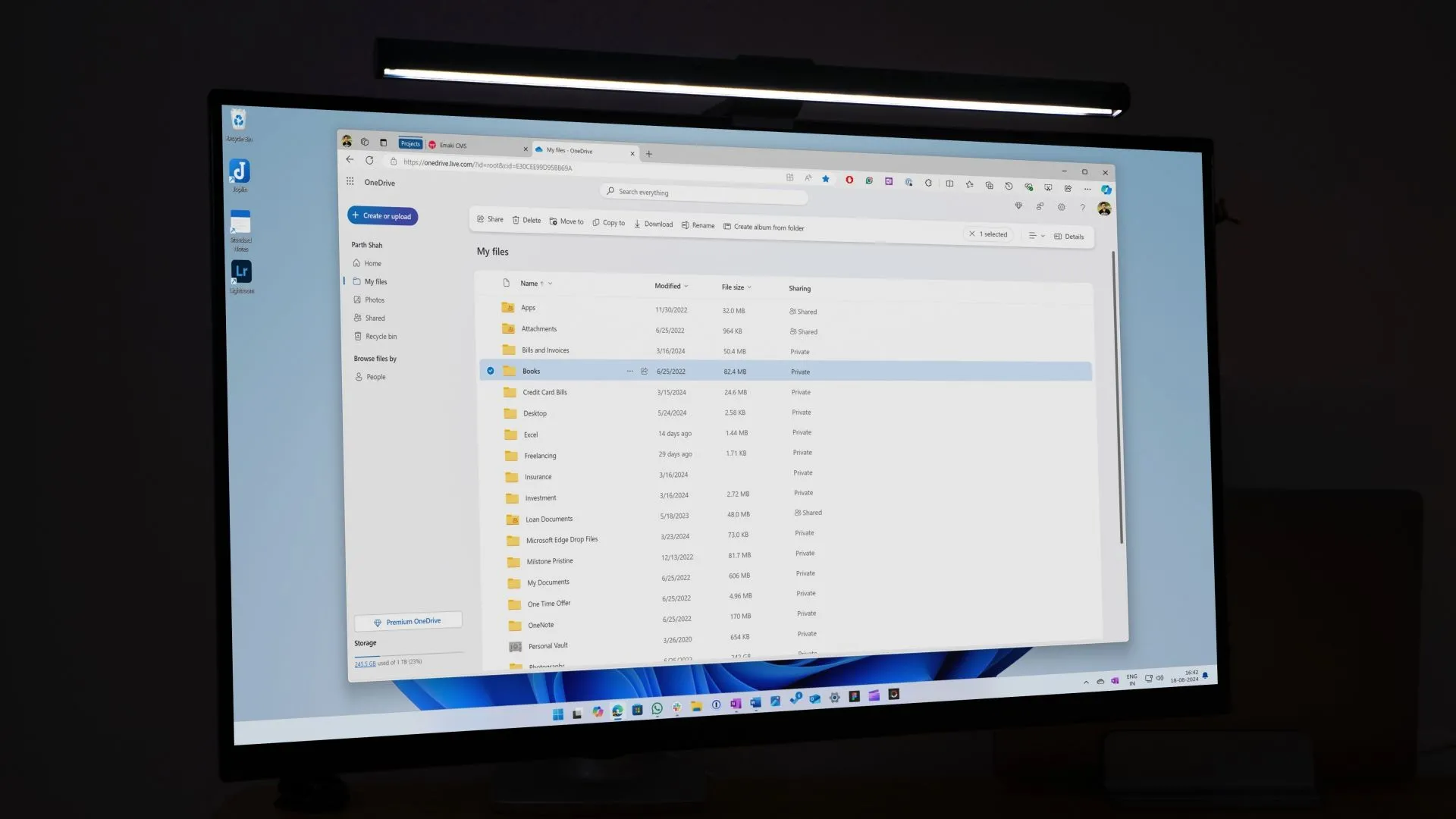 Giao diện dịch vụ lưu trữ đám mây OneDrive, minh họa giải pháp sao lưu dữ liệu trực tuyến