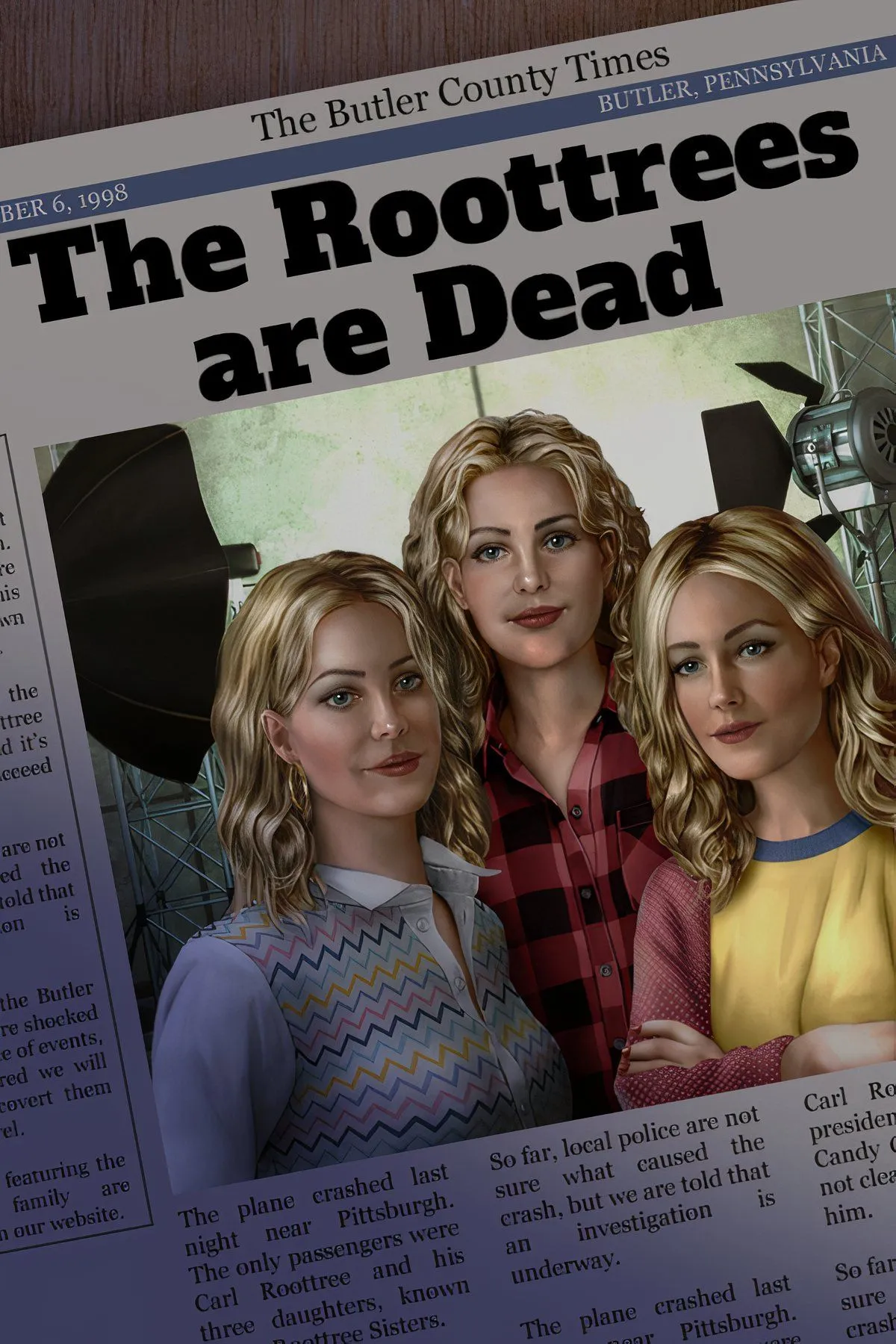 Giao diện điều tra và các bằng chứng trong game The Roottrees Are Dead