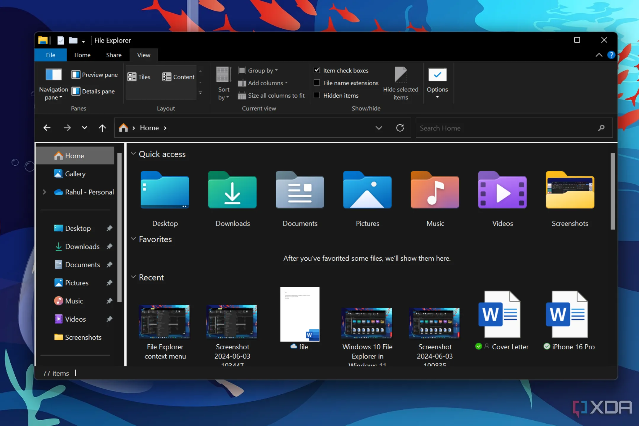 Giao diện File Explorer của Windows 10 được mô phỏng trên Windows 11