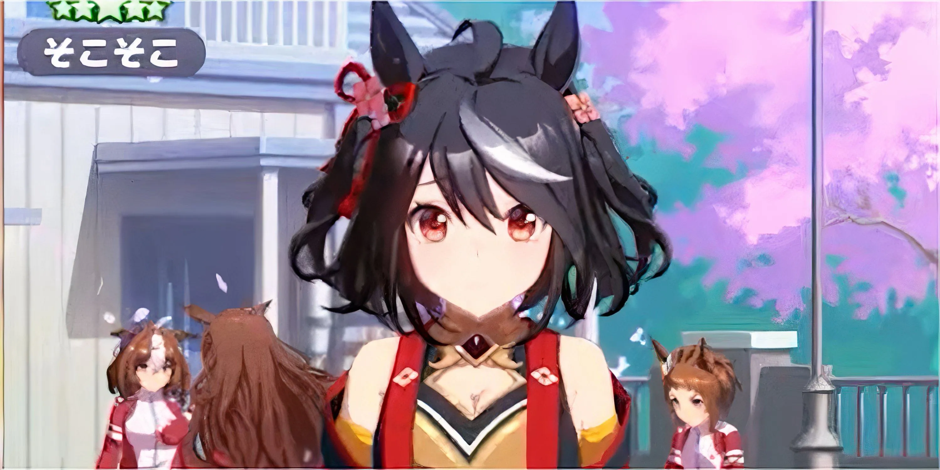 Giao diện game Umamusume Pretty Derby hiển thị chỉ số huấn luyện của nhân vật nữ