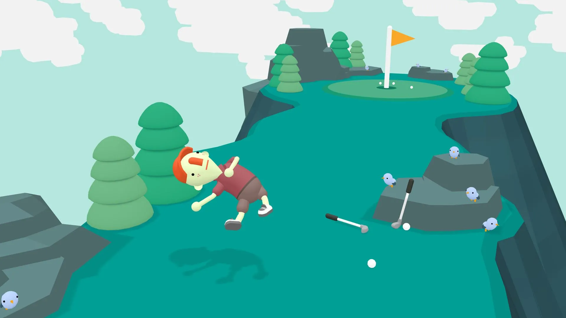 Giao diện game What the Golf? với lối chơi phi truyền thống, phá vỡ mọi quy tắc