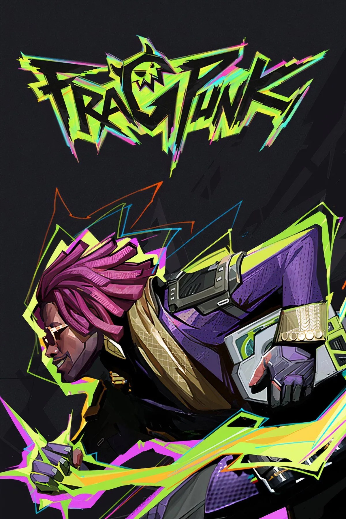 Giao diện gameplay FragPunk với các Lancer và hiệu ứng thẻ bài Shard Cards độc đáo