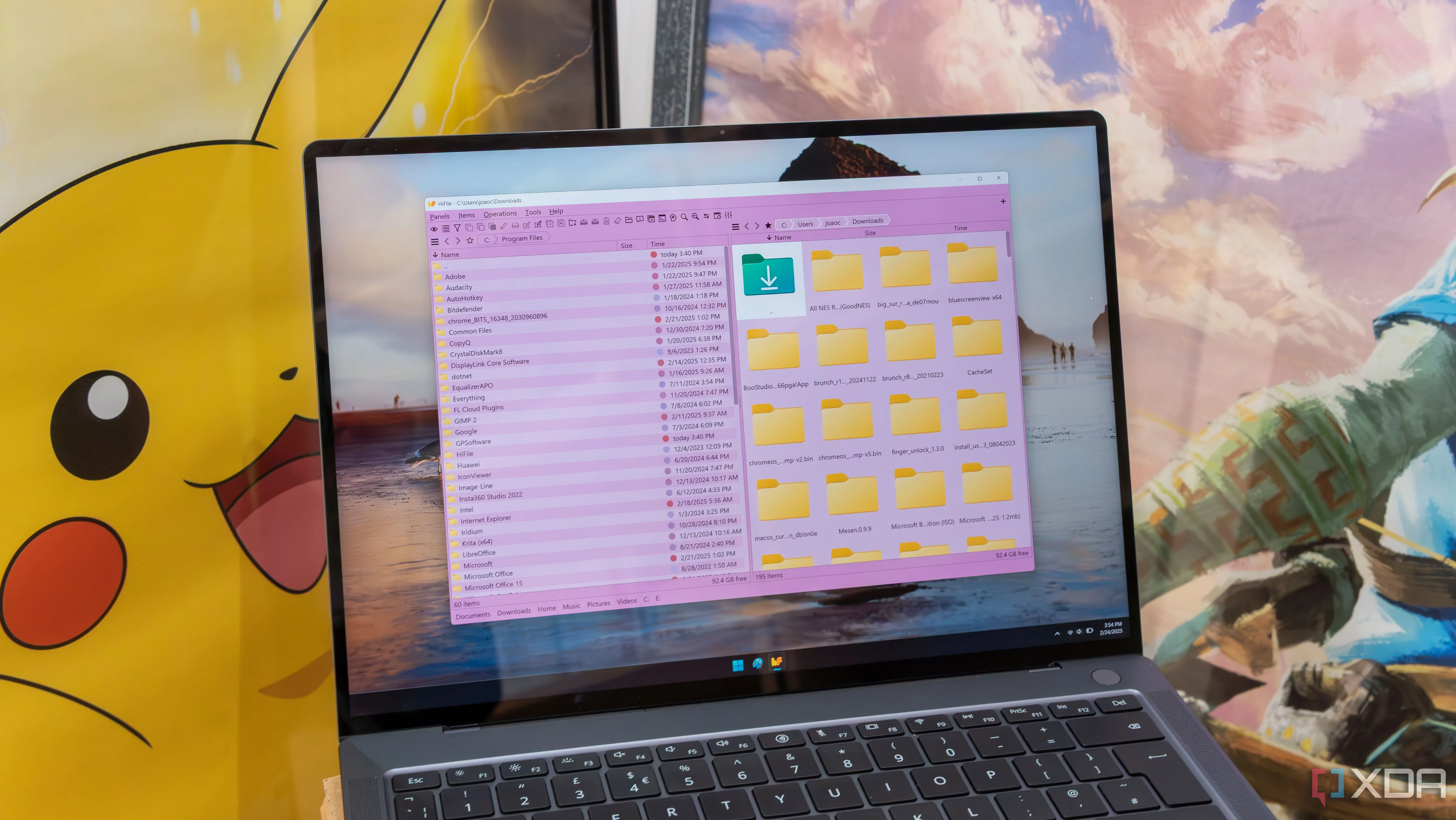 Giao diện HiFile trên laptop chạy Windows 11