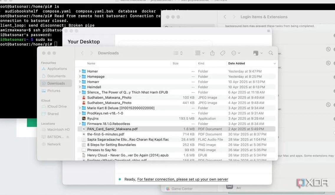 Giao diện phiên làm việc từ xa đang hoạt động của RustDesk, minh họa tính năng điều khiển máy tính