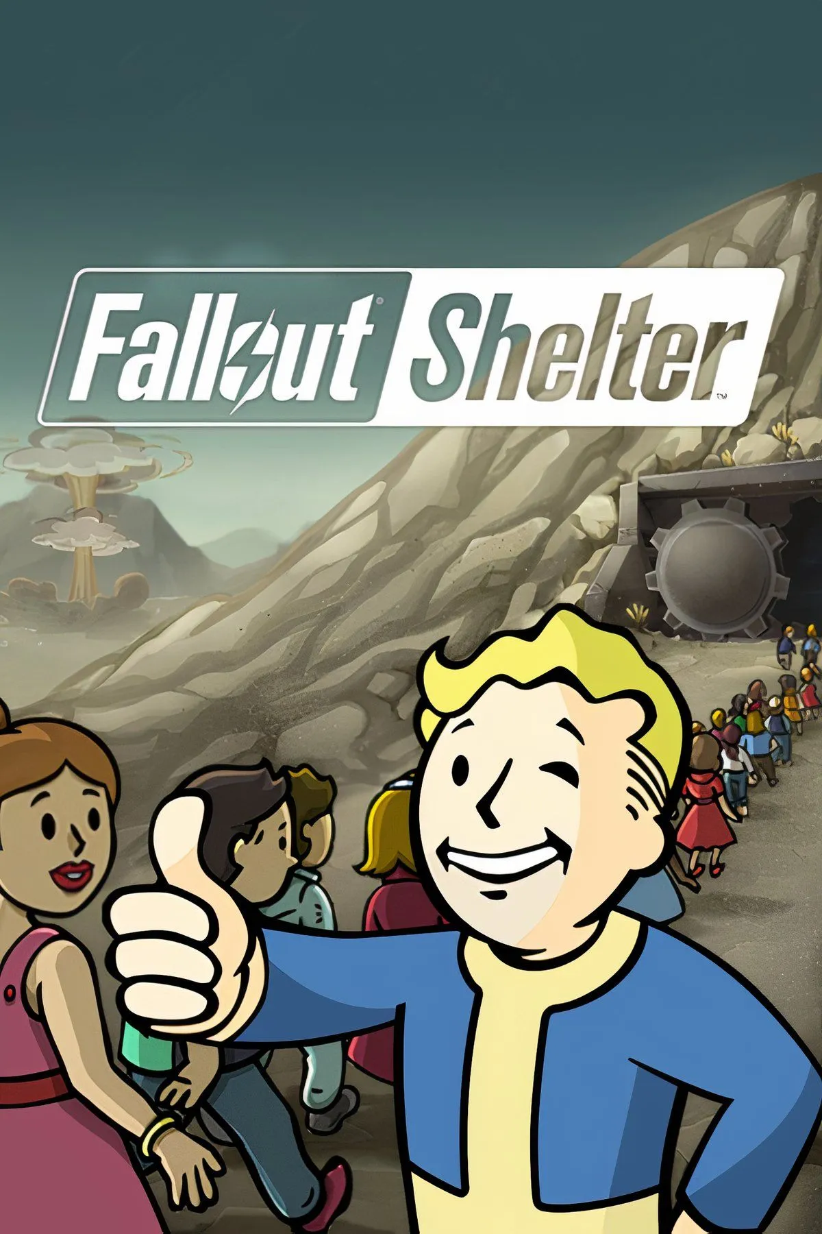 Giao diện quản lý Vault trong Fallout Shelter, game mô phỏng miễn phí của Bethesda