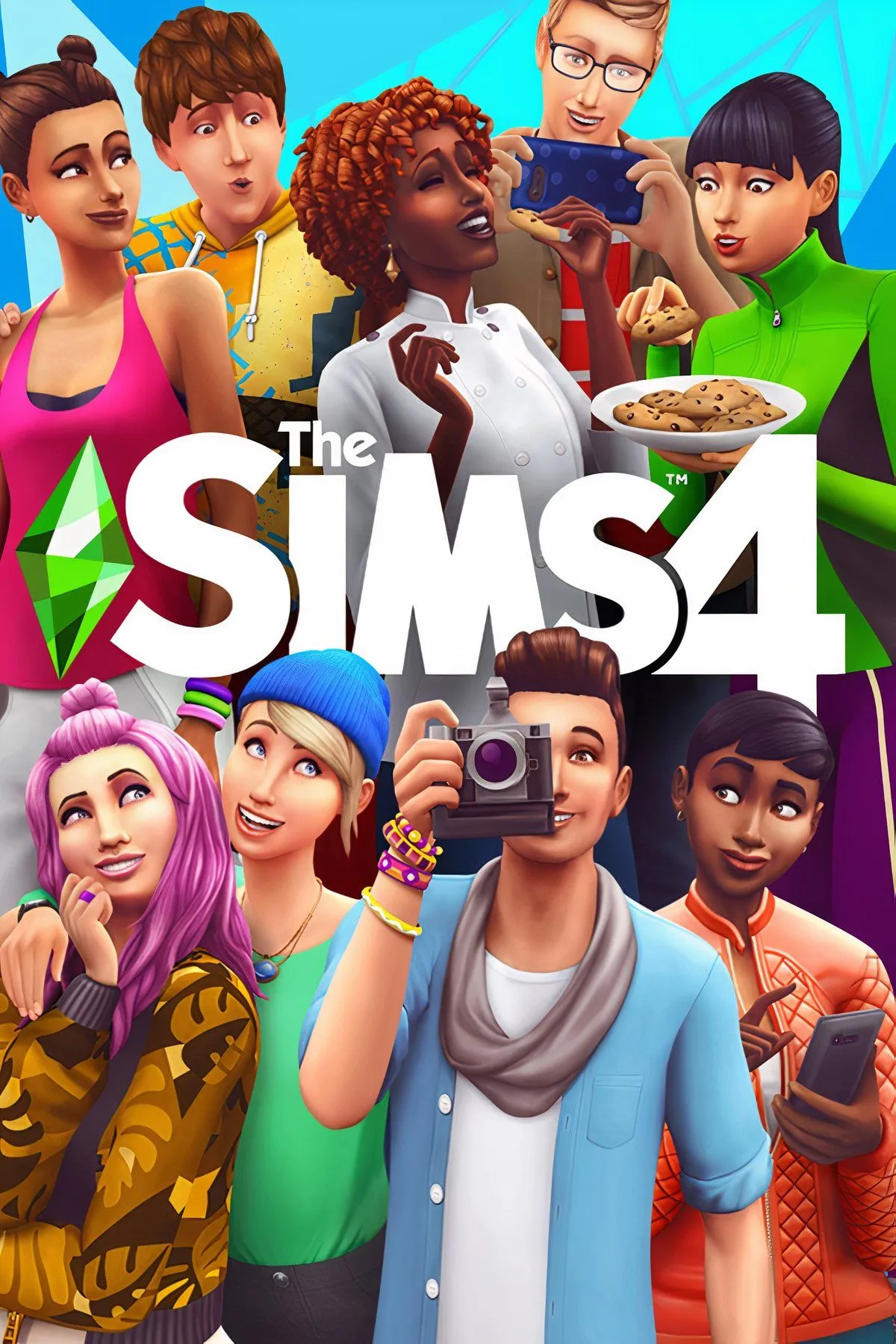 Giao diện tạo nhân vật và xây nhà trong thế giới mô phỏng The Sims 4