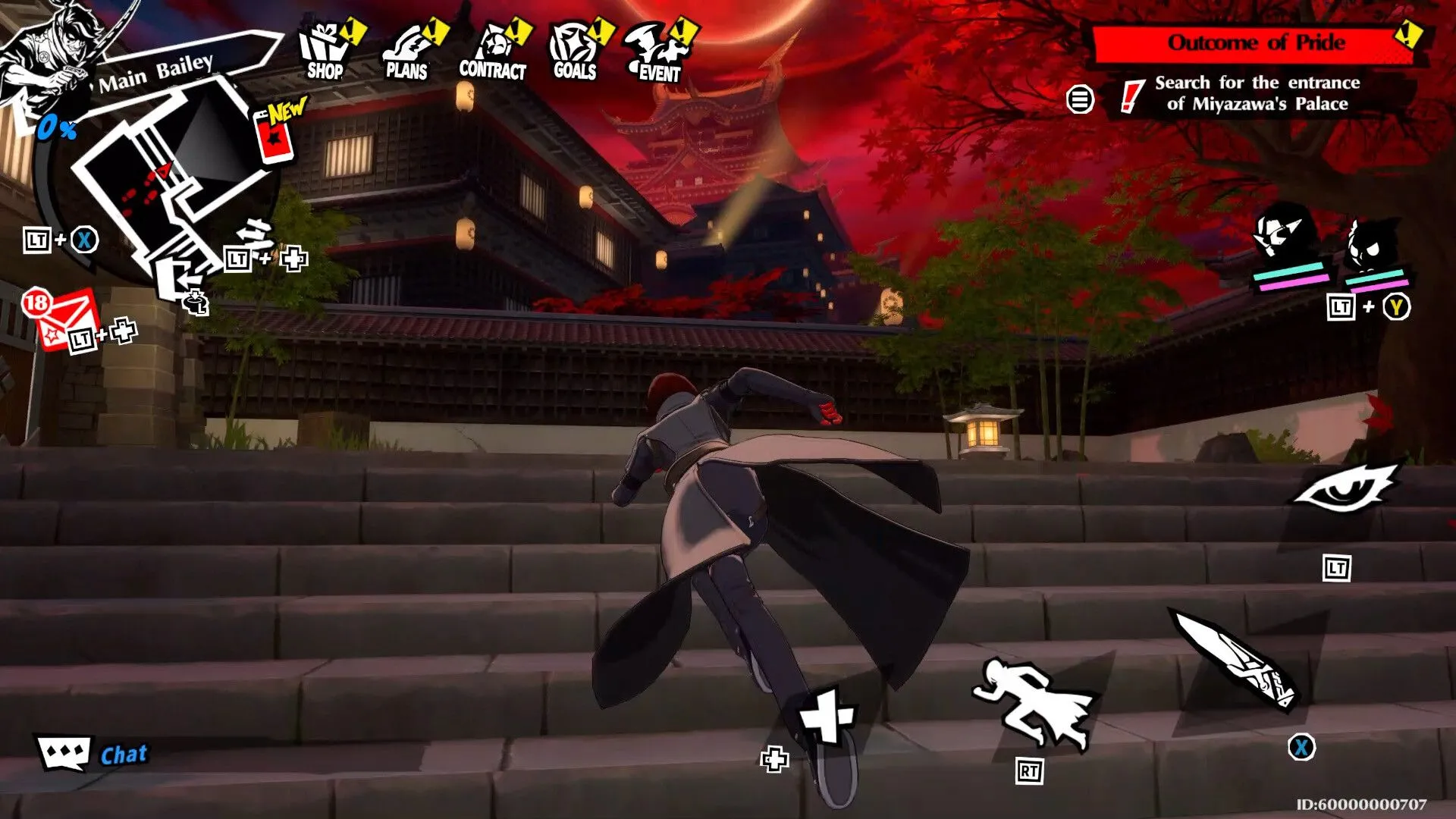 Giao diện tương tác xã hội (Social Sim) trong Persona 5: The Phantom X, một yếu tố cốt lõi của dòng game nhập vai