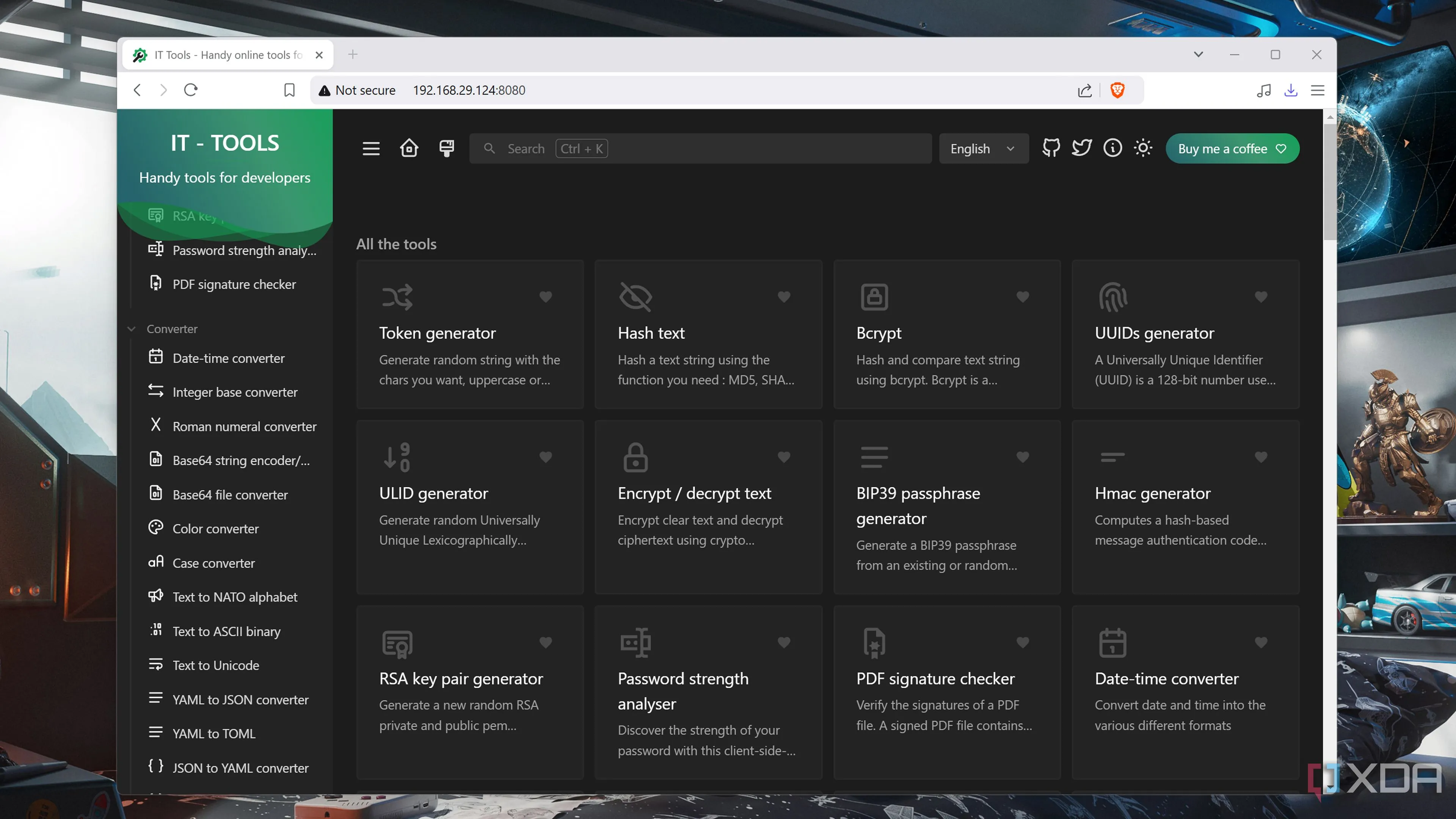 Giao diện ứng dụng IT Tools, bộ công cụ tiện ích cho quản trị mạng