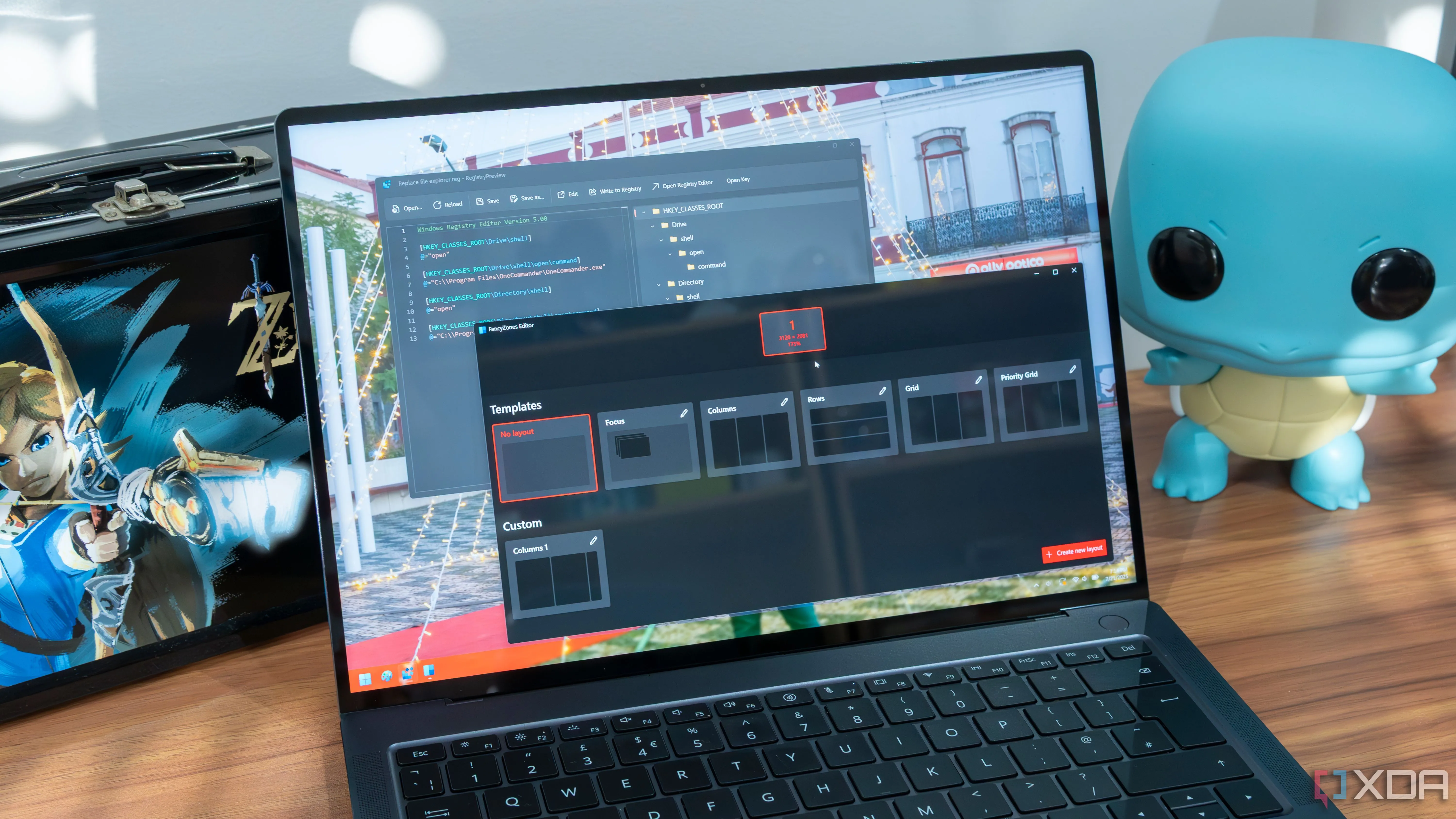 Giao diện Windows 11 hiển thị các cài đặt của PowerToys như Registry Preview và FancyZones