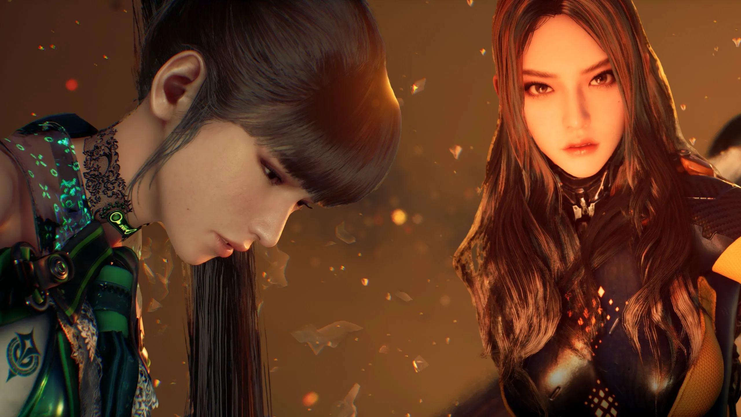 Hai nhân vật Eve và Tachy từ Stellar Blade, biểu tượng của tựa game hành động mới.