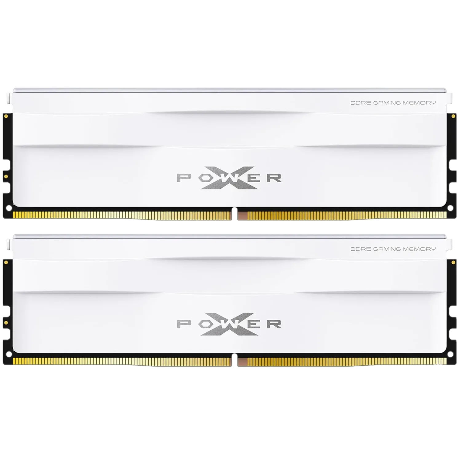 Hai thanh RAM DDR5 6000MHz 32GB Silicon Power Zenith, minh họa bộ nhớ tốc độ cao cho PC gaming.