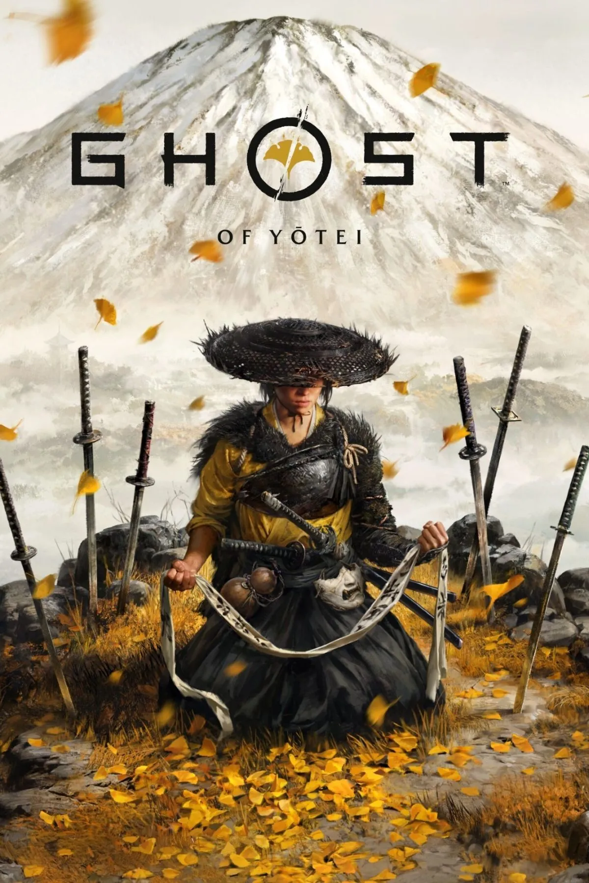 Hình ảnh bìa chính thức của game Ghost of Yōtei trên PlayStation 5
