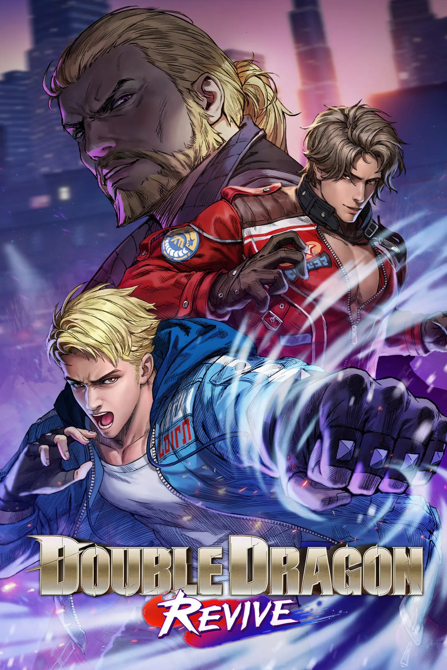 Hình ảnh bìa game Double Dragon Revive với phong cách beat 'em up cổ điển