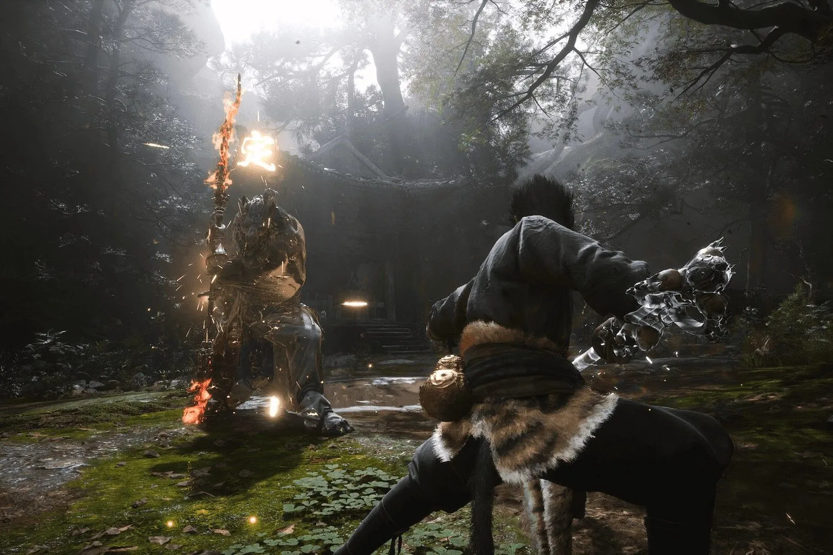 Hình ảnh cận cảnh nhân vật Tôn Ngộ Không trong game Black Myth Wukong đoạt giải Game of the Year 2024 tại Steam Awards