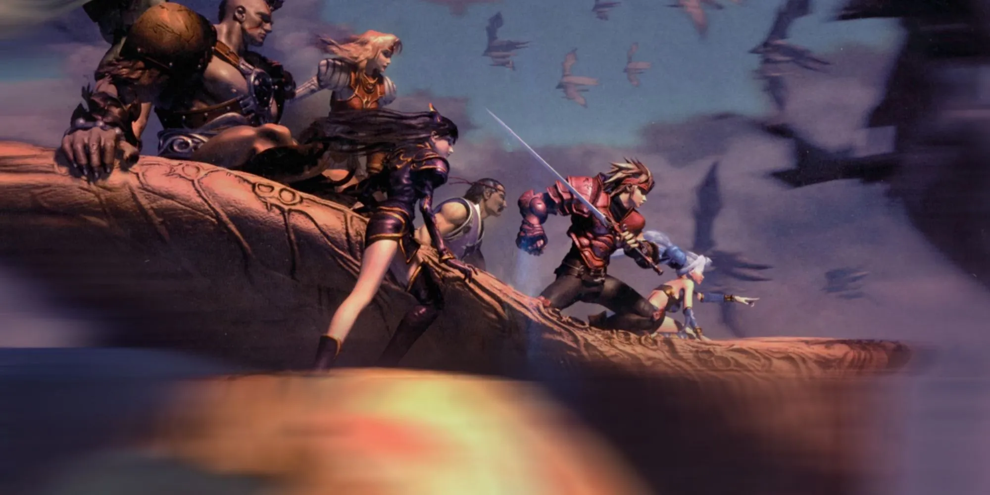 Hình ảnh chủ đạo của các nhân vật chính trong tựa game RPG The Legend of Dragoon